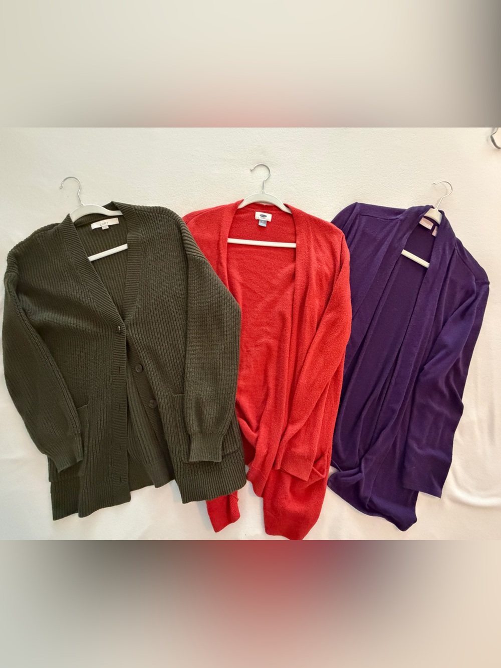 Women’s Cardigans - Set of 3 Loft, Old Navy, and Chicos